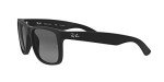Ray-Ban Justin Rectangular Sunglasses, Polarized Grey 55mm