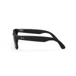 Meta Matte Black Wayfarer Square Polarized Sunglasses