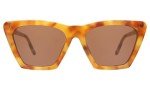 Illesteva Lisbon Amber/Brown Designer Sunglasses