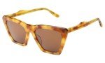 Illesteva Lisbon Amber/Brown Designer Sunglasses