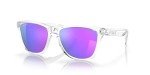 Oakley Frogskins Square Sunglasses, Polished Clear/Violet