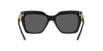 Versace Women's Black Sunglasses with Dark Grey Lenses