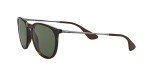 Ray-Ban Erika Round Sunglasses, Light Havana/Green