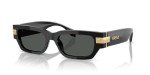 Versace Black Frame Sunglasses with Grey Lenses