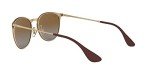 Ray-Ban Erika Round Sunglasses, Matte Gold/Brown