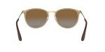 Ray-Ban Erika Round Sunglasses, Matte Gold/Brown