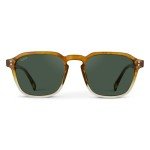 WearMe Pro Men's Polarized Square Sunglasses - Sunset Tortoise