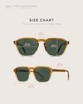 WearMe Pro Men's Polarized Square Sunglasses - Sunset Tortoise