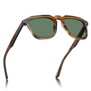 CARFIA Classic Square Polarized Sunglasses for Men