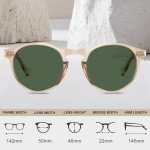 Vintage Round Polarized Sunglasses for Men