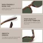 CARFIA Classic Square Polarized Sunglasses for Men