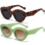 Chic Cat Eye Oversized Sunglasses for Women