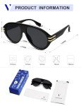 VANLINKER Oversized Retro Polarized Aviator Sunglasses