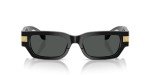 Versace Black Frame Sunglasses with Grey Lenses