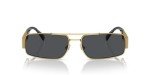 Versace Gold Frame Sunglasses with Dark Grey Lenses