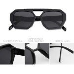 Trendy Hexagonal Designer Aviator Sunglasses for All