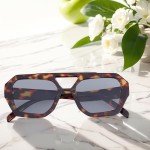 Trendy Hexagonal Designer Aviator Sunglasses for All