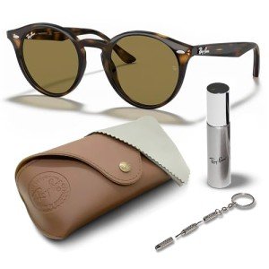 Ray-Ban RB2180 Round Sunglasses with Eyewear Kit
