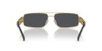 Versace Gold Frame Sunglasses with Dark Grey Lenses