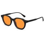 VANLINKER Vintage Retro Round Sunglasses - Orange