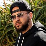 Purple Gradient Rimless Diamond Cut Frame Sunglasses