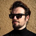 Baililai Polarized UV Protection Sunglasses (Black/Transparent)