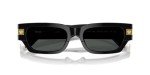 Versace Black Frame Sunglasses with Grey Lenses