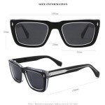 Baililai Polarized UV Protection Sunglasses (Black/Transparent)