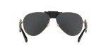 Versace Gold Frame Sunglasses for Men 62mm