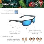 Maui Jim Kanaio Coast Polarized Wrap Sunglasses