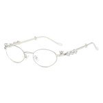 Trendy Oval Rhinestone Sunglasses for Women