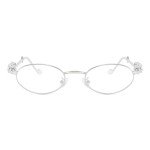 Trendy Oval Rhinestone Sunglasses for Women