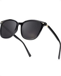 Myiaur Women's Large Polarized Mirrored Sunglasses