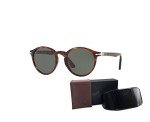Persol PO3171S Havana Green Round Sunglasses Bundle