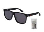 Gucci GG0010S Black/Grey Square Sunglasses for All