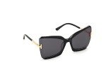 Tom Ford FT0766 03A Black Butterfly Sunglasses