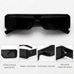 Futuristic Tiny Rectangle Sunglasses for Everyone