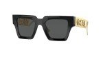 Versace VE4431 50MM Black Square Sunglasses with Kit