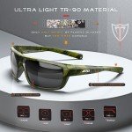 Men's Ultralight Polarized Wrap Sunglasses - Camouflage