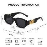 Butaby Retro Rectangle Sunglasses for Women