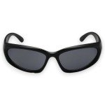 Y2K Black Wrap Around Sunglasses for All