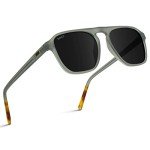 WearMe Pro Polarized Aviator Sunglasses - Moon Rock