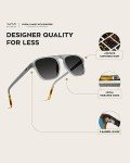WearMe Pro Polarized Aviator Sunglasses - Moon Rock