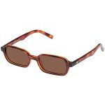 Le Specs Pilferer Rectangle Sunglasses - Toffee Tort