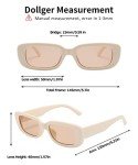 Dollger Retro Rectangle Sunglasses for All Styles