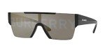Burberry Rectangular Black/Grey Sunglasses for Men + Kit
