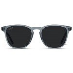 Polarized Rounded Square Men's Sunglasses - Denim Blue