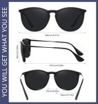 Trendy Women's Polarized Retro Round Sunglasses - 3 Pack