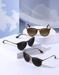 Trendy Women's Polarized Retro Round Sunglasses - 3 Pack