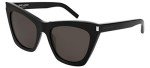 Yves Saint Laurent Black Rectangular Sunglasses 54